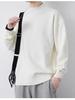 Suéter de gola alta parcial masculino outono e inverno preguiçoso cor sólida all-match malha base camisa de fundo marca moderna solto casual suéter espesso
