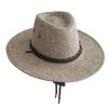 Chapéu masculino de aba de primavera e verão chapéu de sol de linho chapéu de cowboy ocidental chapéu de sol fosco chapéu de praia