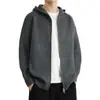 Nuevos suéteres de punto con capucha para otoño e invierno, cárdigans unisex, chaquetas con cremallera de corte holgado, estilo vintage, al por mayor desde una fábrica transfronteriza