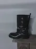 Botines cortos de piel de vaca suave con suela gruesa para aumentar la altura y estilizar, botas estilo Martin versátiles y de moda con hebilla, botines Chelsea de tacón grueso