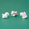Cuentas Espaciadoras de Caballo del Zodiaco de Plata Pura 999 Cuentas de Fortuna de Pony de Resina Pulsera Trenzada DIY Hazte Rico Pronto Accesorios de Plata Año Nuevo