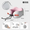 Almofada de espuma de memória em formato de U para viagem, travesseiro portátil de suporte para o pescoço, travesseiro para dormir em avião, travesseiro de pescoço, travesseiro de viagem em formato de U