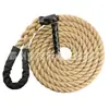 Cuerda de Escalada para Trabajos en Altura de Bomberos Cuerda Trenzada de Yute Multicuerda de Emergencia al Aire Libre Cuerda de Entrenamiento de Fuerza de Brazo de 38 mm