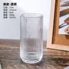 Copo Long Drink, Copo de Cocktail para Bar, Copo de Suco, Copo para Bebida, Copo com Padrão Vertical Celebridade da Internet, Copo de Água, Copo de Vidro Listrado