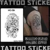 Pegatina de Tatuaje Oculta de Hierbas con Cabeza de Tigre de Gama Alta de Nicho, Pegatina de Tatuaje de Brazo Impermeable Duradera con Cabeza de Tigre Personalizada y Dominante