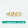 Al por mayor Versión Coreana Creativo Doble Colgante Patrón Ojo del Diablo Aleación con Goteo de Aceite Collar Pulsera Colgante Joyería Accesorios DIY