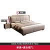 Italiano Lujo Ligero Dormitorio Principal Arte en Cuero Cama Queen Cama Doble 1.8x 2 Cama Doble de Lujo Madera Maciza 1.5 m Cama de Cuero Rojo de Internet Madera