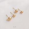 Brincos Semicirculares com Argolas Pendentes, Banhados a Ouro 14K, Brincos de Pérola com Conservação de Cor, Acessórios de Brincos Feitos à Mão, Acessórios de Material DIY