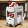 Estante para mochila escolar estante de almacenamiento estante de almacenamiento debajo de la mesa carrito mochila escolar con ruedas aula móvil almacenamiento para estudiantes