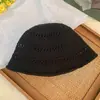 Sombrero de Pescador Tejido Hueco de Color Sólido Estilo Japonés para Mujer, Versátil para el Verano, Protección Solar, Cubre Rostro, Circunferencia de Cabeza Grande