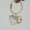 Colgante Llavero para Guardar Pelo de Mascota, Llavero Creativo de Alto Valor Estético, Colgante Bola de Pelo de Gato con Carcasa Transparente, En Stock