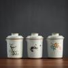 Taza de Té Rápida Horno Ru Estilo Japonés Portátil para Viajes al Aire Libre Juego de Té Una Tetera Dos Tazas Cerámica Juego de Té Kung Fu con Esmalte Craquelado