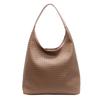 Bolso Tote de Patrón Tejido de Alta Gama 2024 Bolso de Moda Nuevo para Mujer Retro Combinable de Gran Capacidad Bolso de Hombro Sobaco