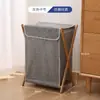 Cesta de ropa sucia, cesta de lavandería grande plegable para baño, cesta de almacenamiento de ropa sucia para el hogar de tela, transfronterizo