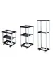 Estuche de Vuelo de Rack Abierto de 19 pulgadas Soporte para Altavoz Amplificador KTV Estante Simple para Router Módem Óptico en Casa