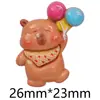 Acessórios de Resina Capivara Brilhantes DIY Cola de Creme Capa de Celular Tamanco Chaveiro Grampo de Cabelo Material para Joias