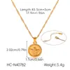 Collar Vintage Estilo Francés con Diseño de Nicho, Collar de Ángel con Colgante Redondo, Estética de Alta Gama, Cadena Versátil para Suéter para Mujer