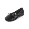 Doce Legal Rebite Fivela de Couro Esportivo Inferior Salto Escondido Pele de Cordeiro Mary Janes Outono 2026 Salto Baixo Bico Redondo Couro Genuíno Sapatos Individuais