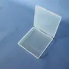 Caixa Plástica Transparente Quadrada Alta 18mm Transfronteiriça Vazia Caixa de Embalagem para Acessórios e Peças de Equipamentos de Pesca Caixa de Armazenamento Portátil Atacado