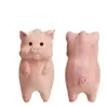 Yiming Xianyuan Gato Acostado Gato Ciprés Rojo Madera de Haya Gato Roto Accesorios Gato Hecho a Mano DIY Colgante para Bolsa Joyería de Dibujos Animados Colgante Gato