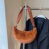 Bolsa Grande de Felpa de Moda de Comercio Exterior para Mujer 2026 Otoño e Invierno Nuevo Bolso de Hombro Casual Bolso Cruzado Peludo Versátil Bolso Dumpling