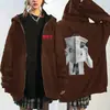 Sudadera con cremallera estilo periódico de Bts Rm Kim Namjoon Chaqueta cárdigan casual holgada Merchandising para fans