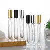 Frasco de Perfume Redondo 10ml, Frasco de Perfume Quadrado Colorido de Vidro 15ml, Frasco Spray de Perfume com Cor Degradê, Frasco Reutilizável