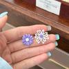 Nuevos Pendientes Frescos de Moda Primavera y Verano Combinan con Todo Pendientes de Margarita Dopamina Sentido Avanzado Temperamento de Nicho Pendientes de Sentido Avanzado