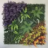 Parede de plantas simulada 100*100, parede de plantas verdes tridimensional, decoração com flores e grama artificiais, fundo verde, parede popular da internet