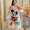 Pijamas para Mulheres, Camisolas de Verão, Roupas Fofas de Estudante Estilo Coreano, Roupas Doces de Casa com Desenho Animado, Camisolas de Verão para Meninas para Usar Fora