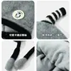 Gorro Infantil Niña Otoño e Invierno Lana Lindo Pingüino Pellizcar y Llamar Gorro Cálido Protección Orejas Bebé Gorro de Punto Pullover