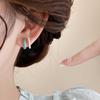 Aretes Adecuados para el Verano, Aretes Azul Menta, Lujo Accesible y Alta Gama para Mujer 2025 Nuevo Estilo Caliente, Femenino