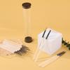 Set de herramientas de cepillo para uñas transparente como hielo de aspecto elegante, 12 funciones comunes de salón de uñas, fototerapia, encaje degradado