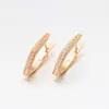 Pendientes Rusos Xuping Jewelry, Pendientes en Forma de V de Aleación de Cobre Chapados en Color 18k, Pendientes Personalizados, Estilo de Lujo Ligero de Gama Alta para Mujeres