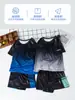 Trajes Deportivos de Verano para Niños, Niños Grandes de Verano Nuevos de Manga Corta con Shorts, Uniformes de Baloncesto de Secado Rápido para Jóvenes