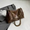 Elegante Bolso de Hombro Xiaomi Retro de Gran Capacidad para Mujer Bolso 2026 Nuevo Bolso Cruzado Simple con Cadena de un Solo Hombro