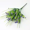 Planta verde de simulación nueva transfronteriza 5 estrellas flores para ramo de boda decoración del hogar accesorios para fotografía de flores secas