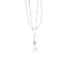 Collar de cristal de circón ultra brillante estilo coreano, nube, gota de agua, perla, cadena para la clavícula de estilo dulce de lujo ligero, gargantilla de moda versátil