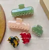Pinza para el Cabello Gruesa de Acetato Nueva Estilo Francés, Pinza de Tiburón, Pinza de Gel de Color Sólido, de Alta Gama