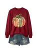 Libro de Calabaza Borde Dorado Comercio Electrónico Transfronterizo Amazon Mayorista Para Mujer Holgado Versátil Tallas Grandes Moda Casual Sudadera con Capucha