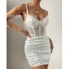 Lencería Sexy Estilo Europeo y Americano Transfronteriza para Mujer, Nuevo Modelo Verano 2026, Camisola Sexy Ajustada Transparente Vestido Corto, Bata Bodycon al por Mayor