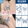 Adesivos de Tatuagem Naturais, Tatuagem Artificial Feminina Sexy de Alta Qualidade Flor Borboleta de Suco, Não Refletivo, À Prova d'Água, Resistente ao Suor e Duradouro