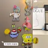 Imán de nevera acrílico de Bob Esponja, creativo, lindo, alto valor estético, pegatina magnética giratoria para nevera, linda pegatina decorativa