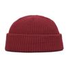 Chapéu de Lã Tricotado Masculino Estilo Coreano Moderno Outono e Inverno Versátil Elegante Preto Quente Gorro para Mulheres