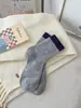 Calcetines de Invierno y Otoño para Mujer, Lindos de Conejo, Cachemir, Dibujos Animados, Estampados, Rayas, Bloques de Color, Cachorro, Estilo Universitario, Caña Media, Calcetines Arrugados Sin Costuras
