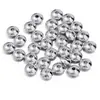 Cuentas espaciadoras con forma de platillo volante de acero inoxidable, color duradero, superficie curva de oro real, cuentas de ábaco, cuentas espaciadoras, accesorios para joyería hecha a mano DIY