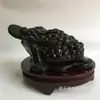 Adorno de Cicada de Jade con Tinta Negra 20 cm Adorno de Sapo Dorado Cicada Dorada de Tres Patas Manualidades de Oficina Decoración del Hogar Venta al por Mayor