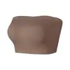 Colete Feminino Tomara-que-caia com Amarração no Peito Push-Up à Prova de Choque Corset Sutiã Tamanho Plus Lingerie para Mulheres