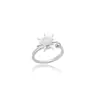 Anillo de Luz de Zirconia Incrustada en Oro Real Chapado en Cobre Transfronterizo Europeo y Americano Lujo Ligero Sensación de Alta Gama Anillo para el Dedo Joyería de Mano Versátil Fabricante Venta al por Mayor en Stock