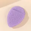 Popular de Venta Caliente Removedor de Maquillaje Perezoso Limpiador Facial Guante Ovalado Estilo Cepillo Facial Esponja Limpiadora Esponja de Maquillaje Cepillo de Baño